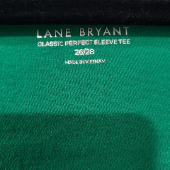 Lane Bryant Kelly Green Classic Perfect Sleeve Tee in Size 26/28 4X - Picture 2 of 8